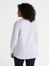 Weiße Hemdbluse aus Baumwoll-Stretch image number 1