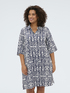 Hemdblusenkleid aus Viskose mit Print image number 4