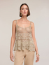 Top aus durchbrochener Strickware in Lurex image number 2