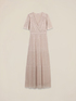 Robe longue en lurex plissé image number 3