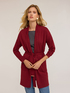 Cardigan lung cu curea image number 2