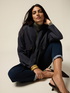 Short cotton parka with hood image number 3