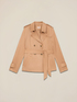 Gabardina corta efecto ante image number 3