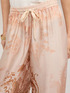 Palazzo pants in printed satin image number 3