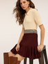 Minigonna flared in maglia image number 0
