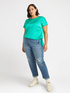 Blouse en viscose LENZING™ ECOVERO™ avec un nœud dans le bas image number 3