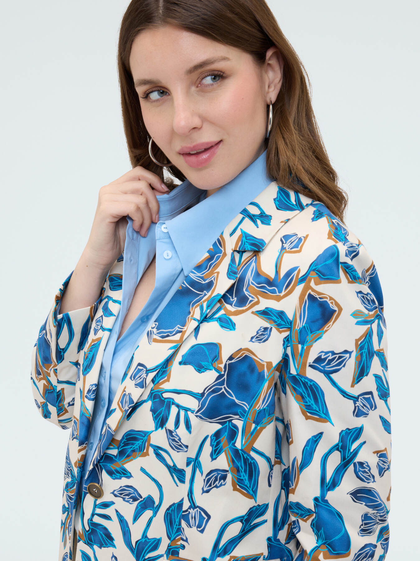 Blazer mit Blumendruck image number 3
