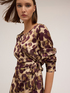 Wrap dress with camouflage print image number 2