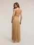 Long flare dress in lurex blend image number 2
