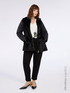 Two-material jacket with quilted sleeves image number 0