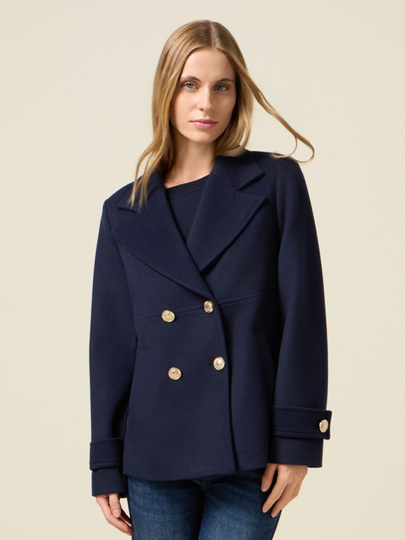 Cappotto corto doppiopetto