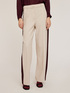 Pantaloni palazzo con banda laterale image number 2