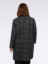 Bouclé fabric coat in wool blend image number 1
