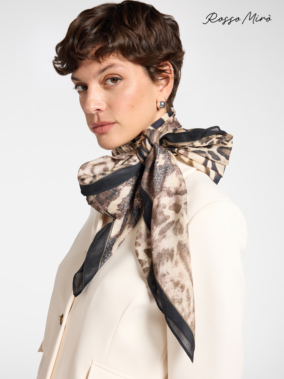 Animal print scarf