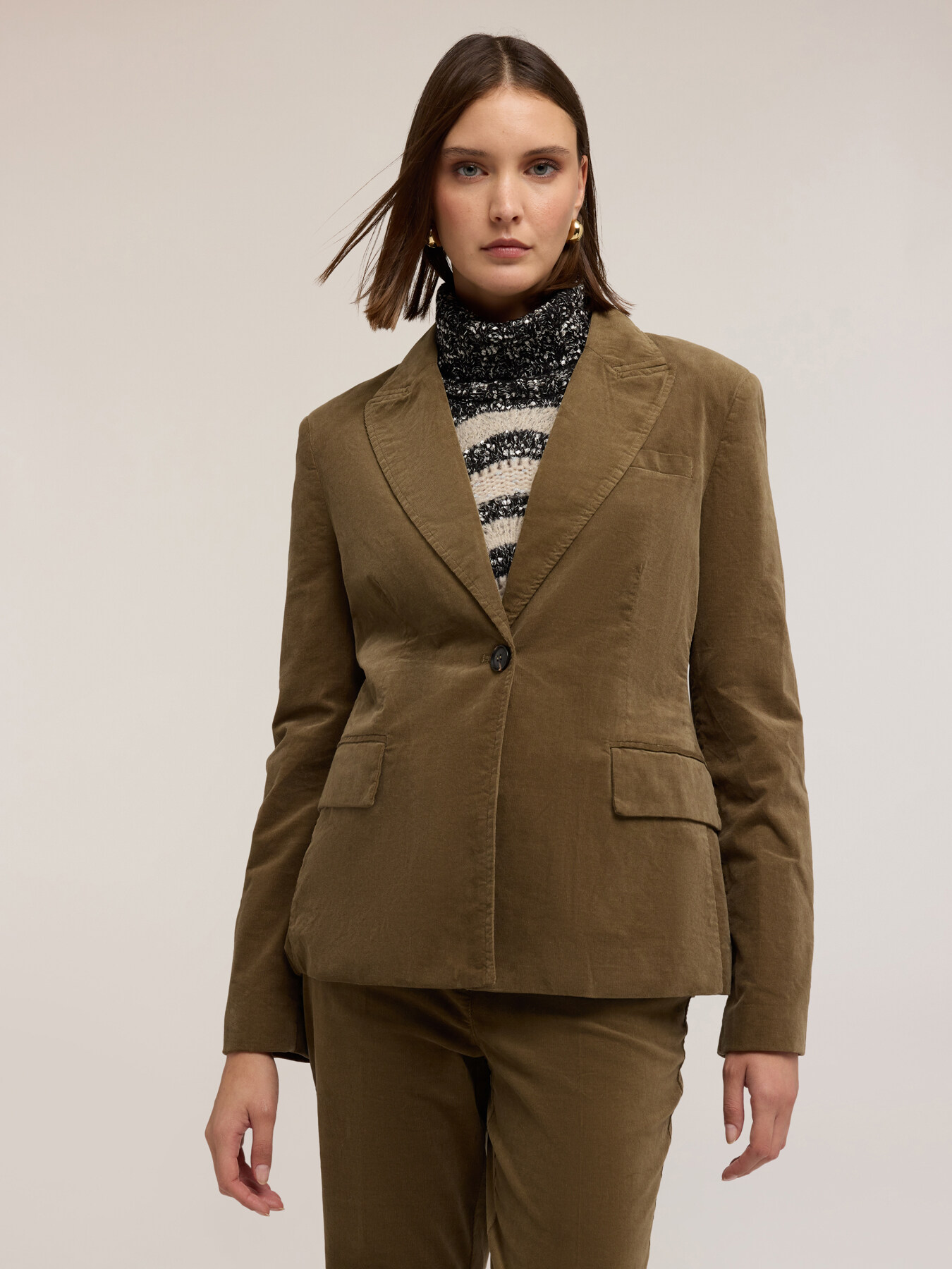 Cotton corduroy blazer image number 2