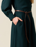 Vestito flare con cintura image number 2