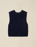 Gilet misto mohair con paillettes image number 3