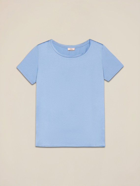 Two-material T-shirt