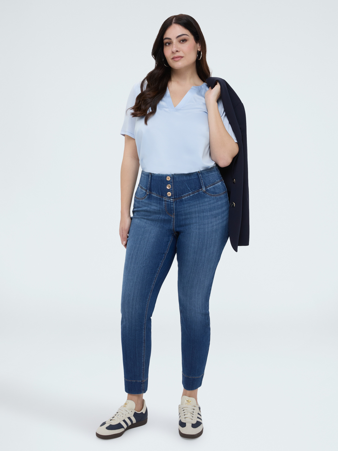 Bimaterial T-Shirt aus Viskose-Mix image number 3