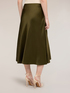 Fustă midi linie A din satin image number 1