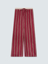 Pantalon Wide Leg en viscose &agrave; rayures image number 5