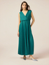 Long pleated lurex dress image number 0