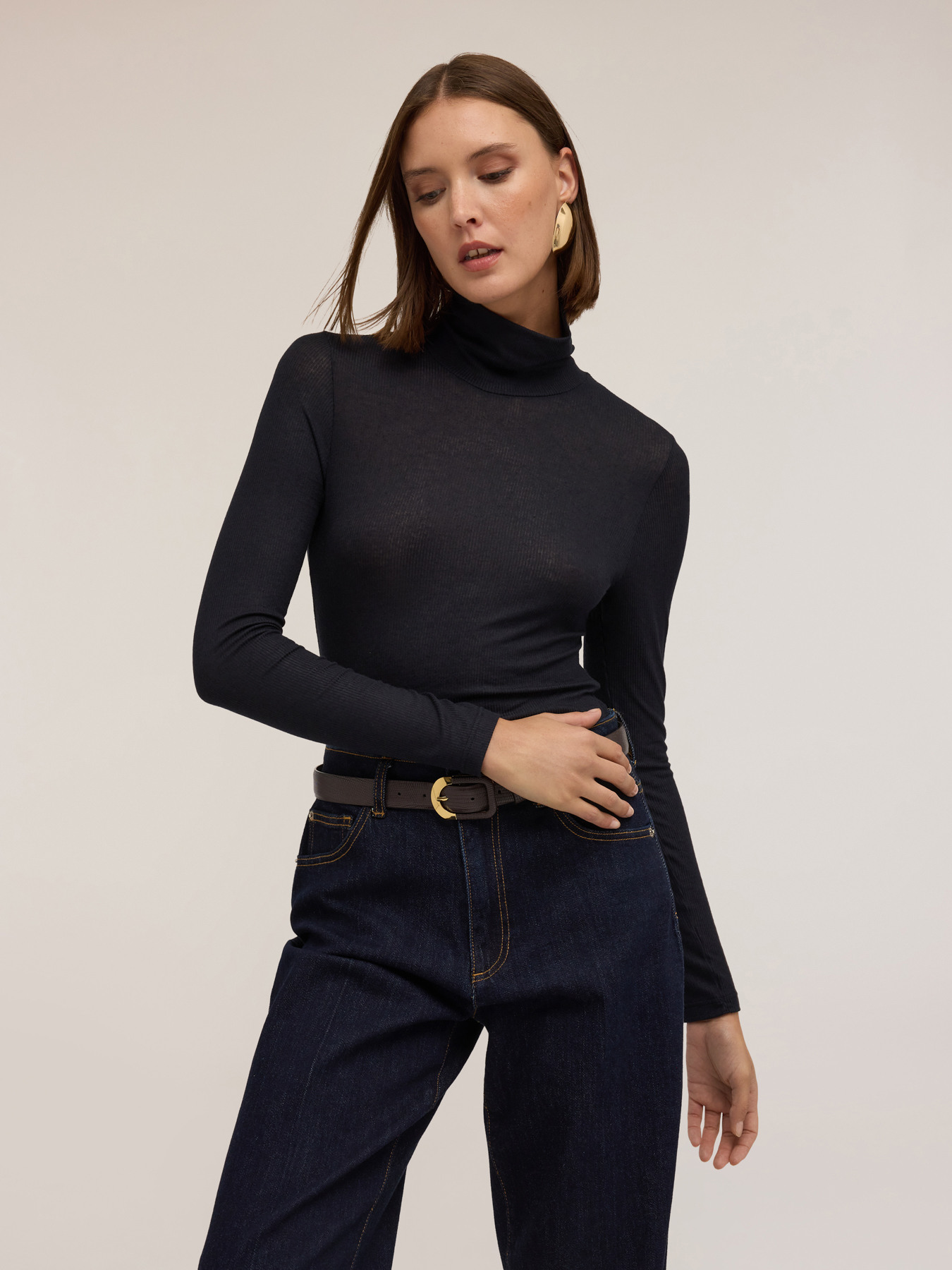 Mixed-cost cashmere jumper image number 0