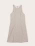 Kurzes Kleid aus Leinen-Mischgewebe mit Garnf&auml;rbung image number 4