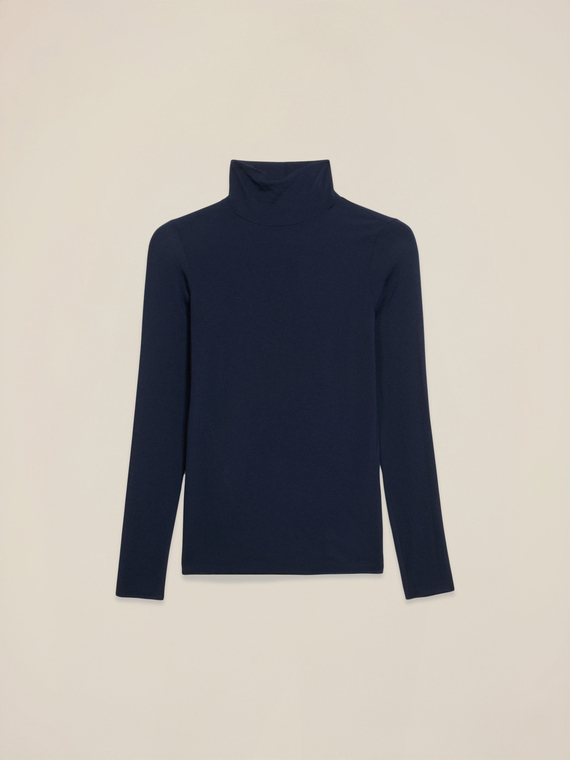 T-Shirt Rollkragen Modal-Mischung