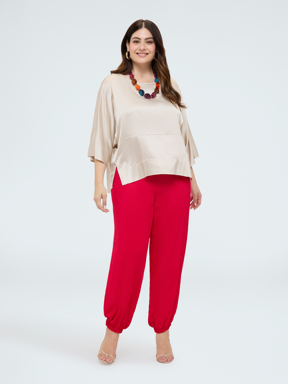 Joggers with elastic ankle
