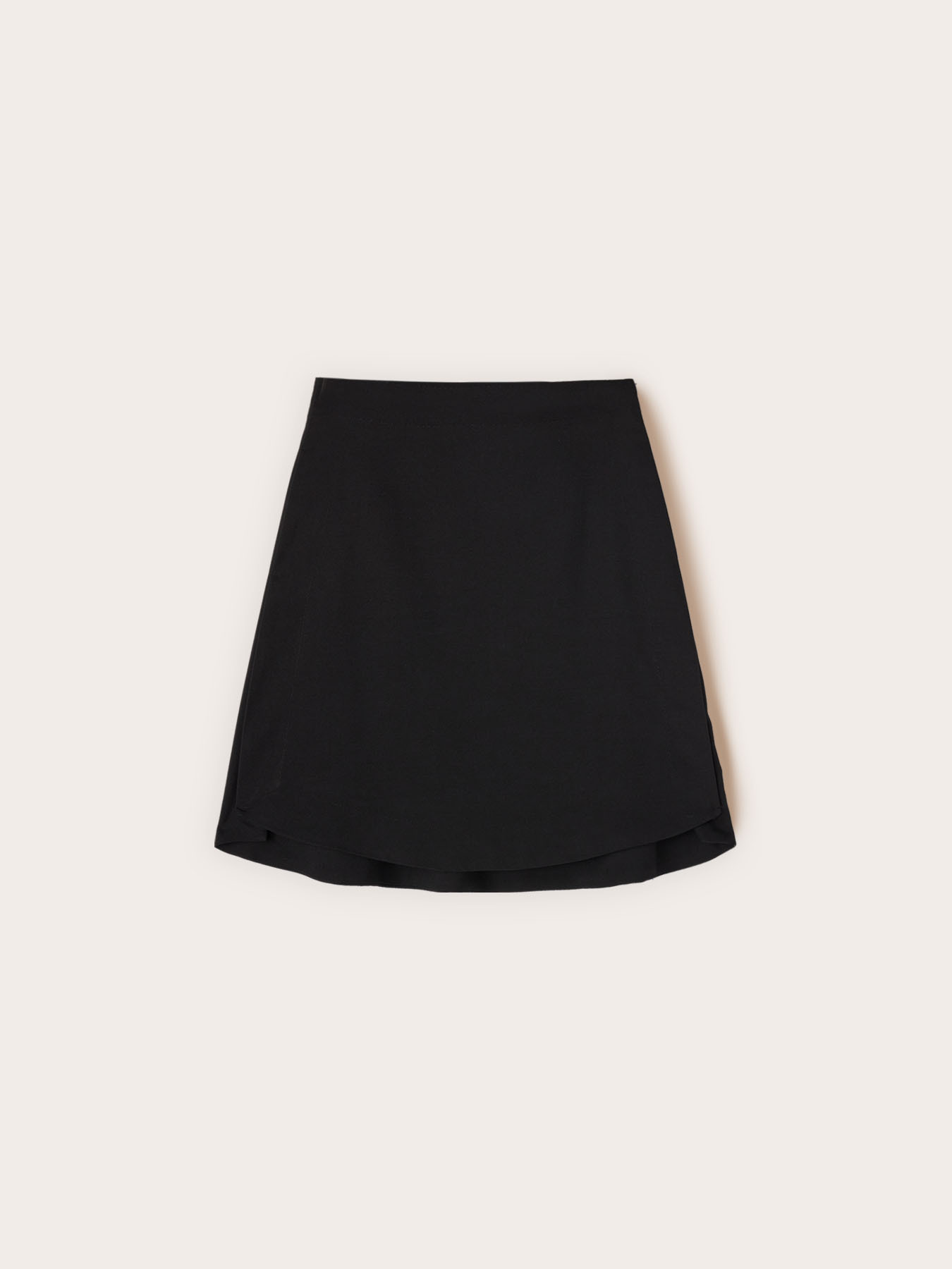 A-line skirt with asymmetrical hem image number 4