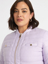 Down jacket with bouclé front and lurex details image number 3