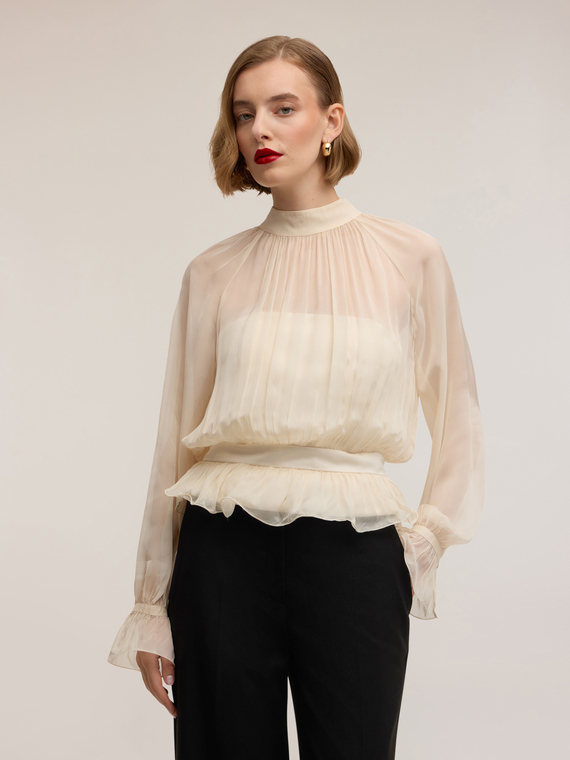 Georgette blouse with Smart Couture bustier