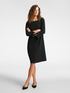 Dress made of crêpe fabric image number 0