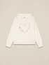 Knitted sweatshirt with jewel embroidery image number 3