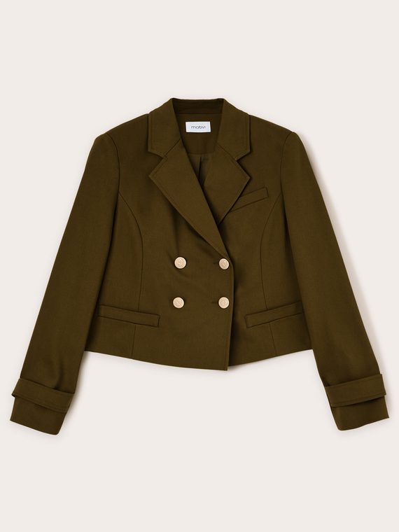 Veste spencer en coton mélangé
