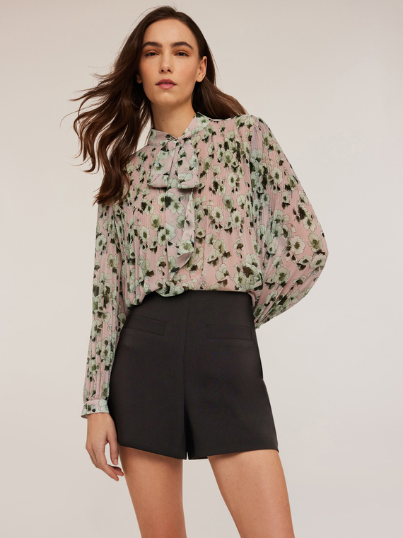 Blouse en mousseline motif à fleurs