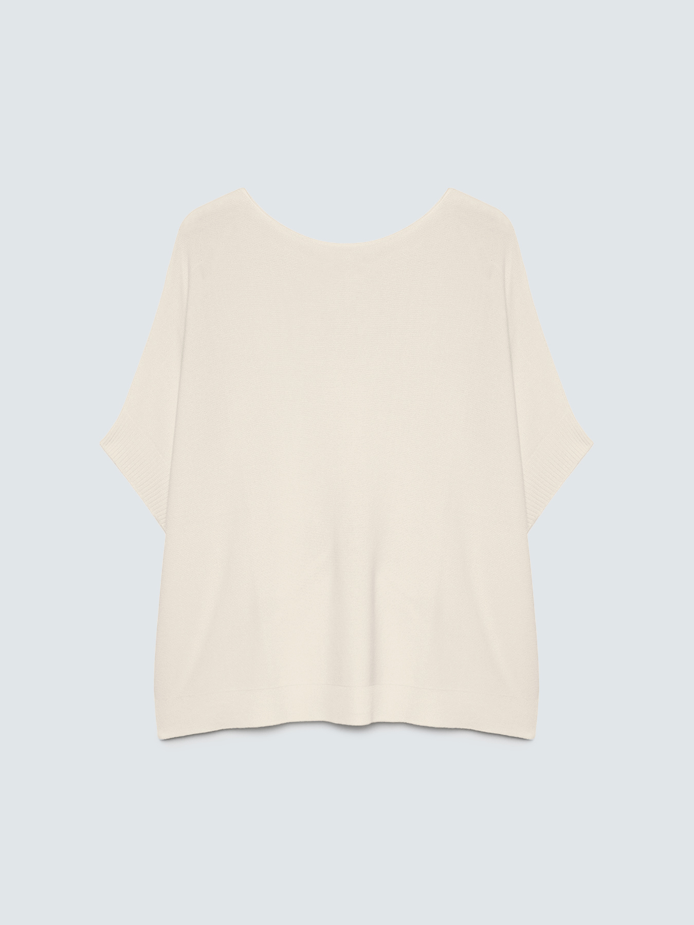 Maglia misto viscosa scollo a barchetta image number 3