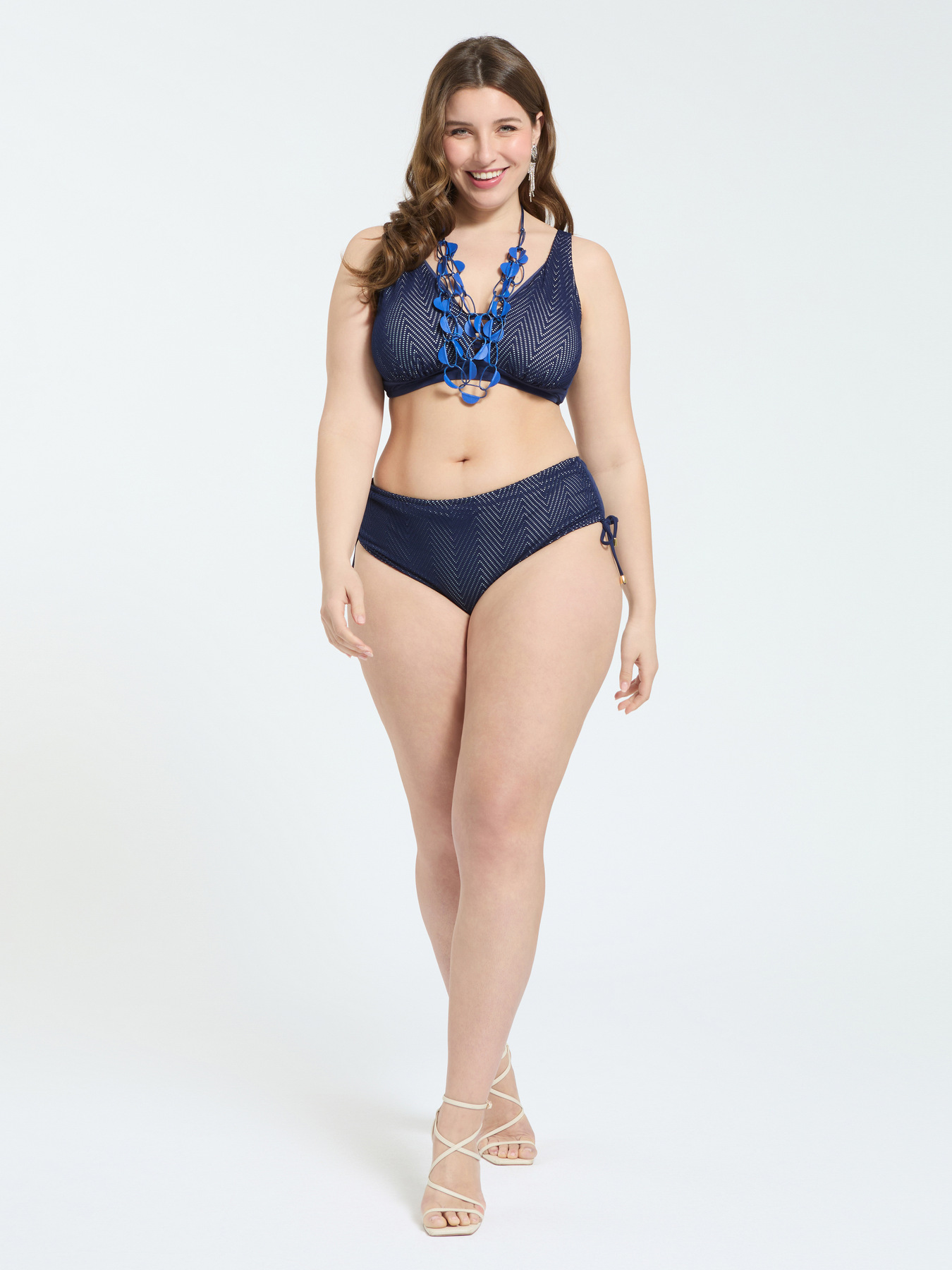 Bikini mit Chevron-Netz image number 3