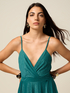 Pleated lurex jersey dress image number 2