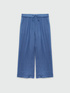 Linen and jersey trousers with laces image number 4