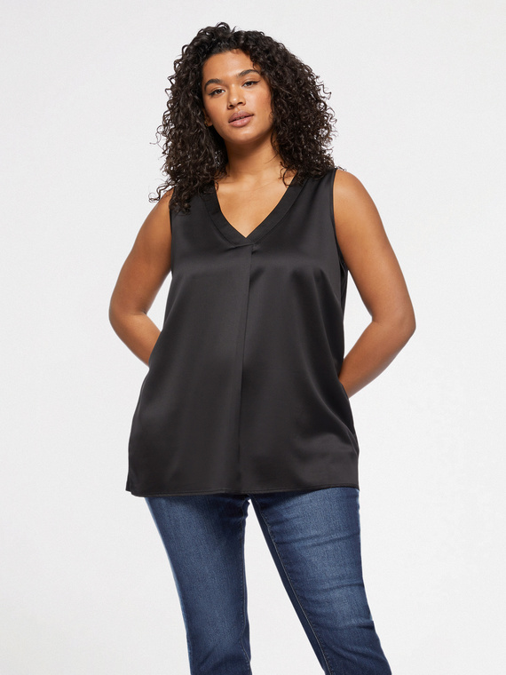 Top with front pleat
