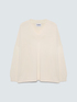 Fine knit V-neck sweater image number 4