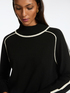 Wool jumper with contrasting edges image number 2