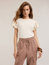 T-shirt with ruffle sleeves image number 0