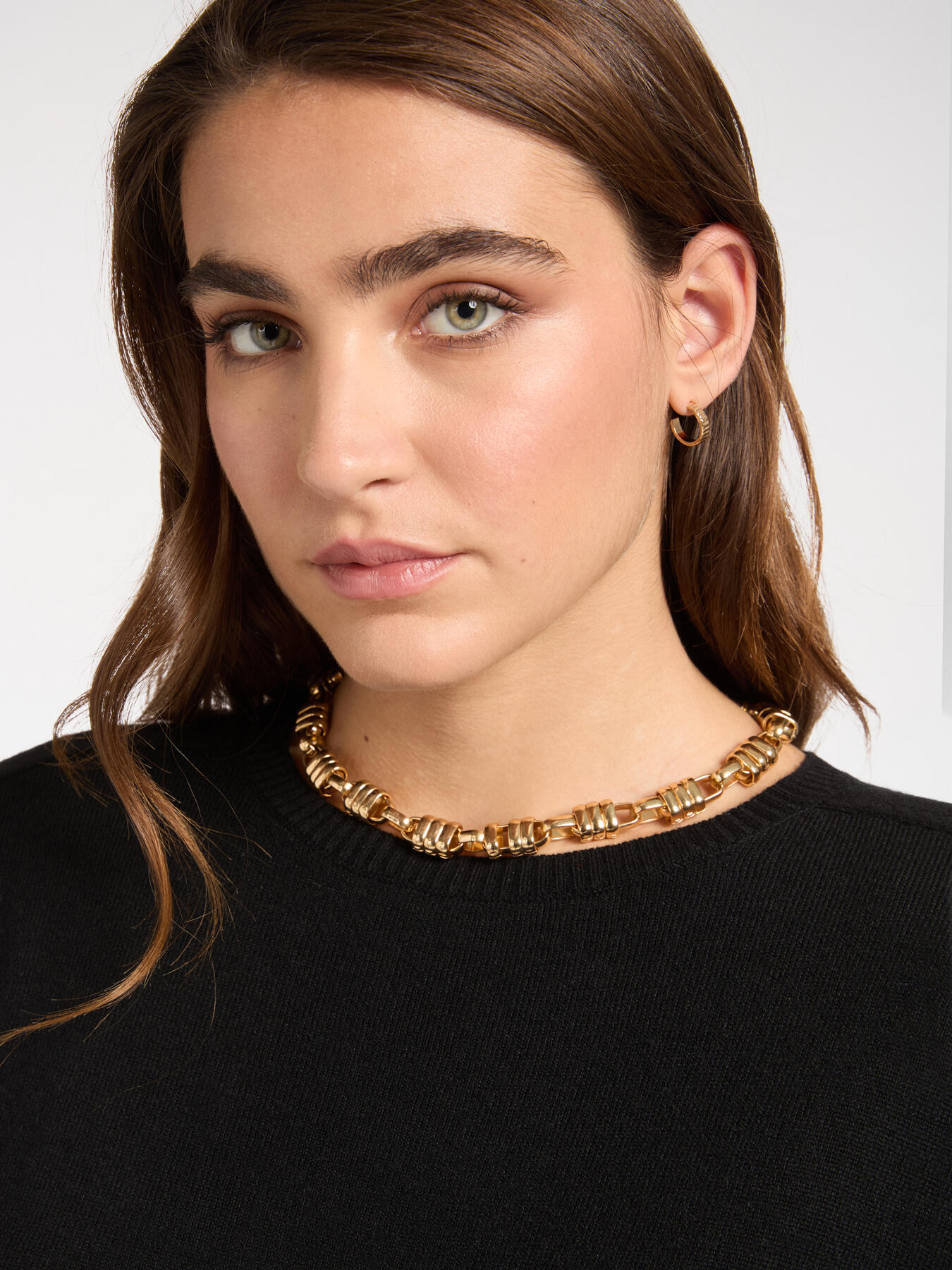 Jumper with fringes and detachable collar image number 4