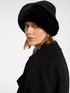High-brimmed hat in faux fur image number 0