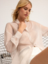 Long pinstriped shirt image number 3