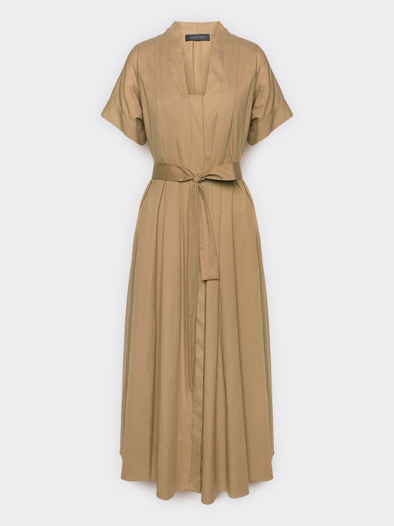 Flare dress with belt