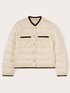 Padded puffer jacket with contrasting trim image number 4